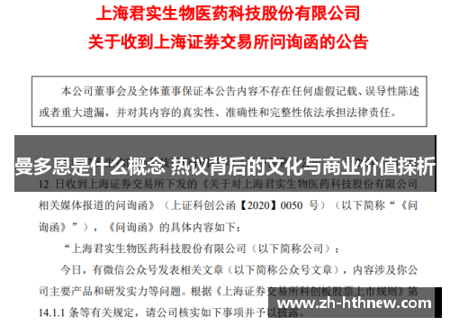 曼多恩是什么概念 热议背后的文化与商业价值探析 曼多恩是什么概念 热议背后的文化与商业价值探析